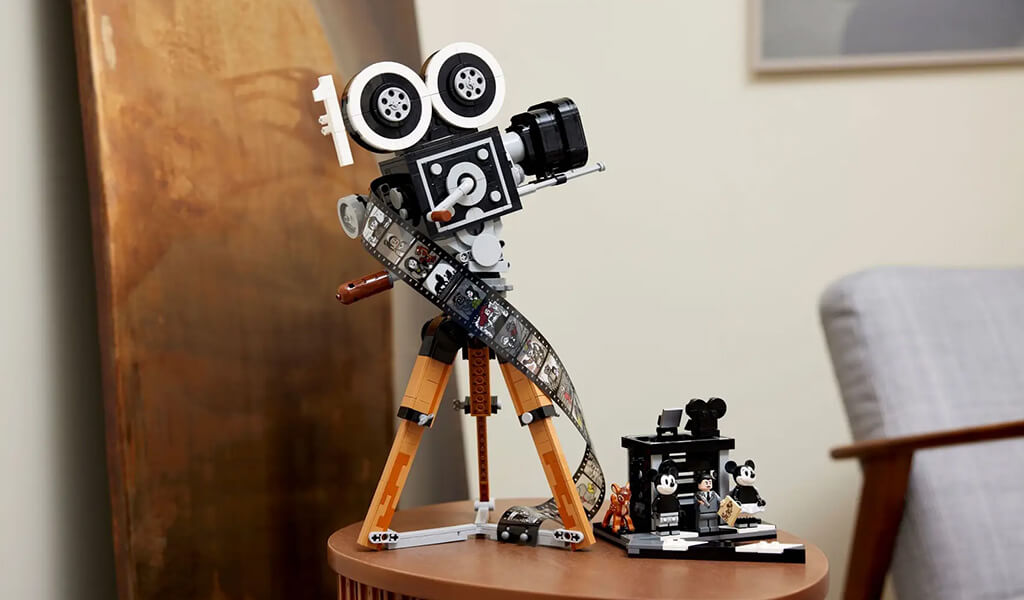réplique LEGO de la caméra Multiplane en hommage à Walt Disney