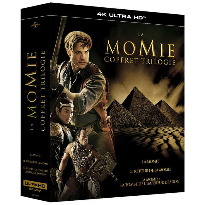 La Momie coffret trilogie en Blu ray 4K