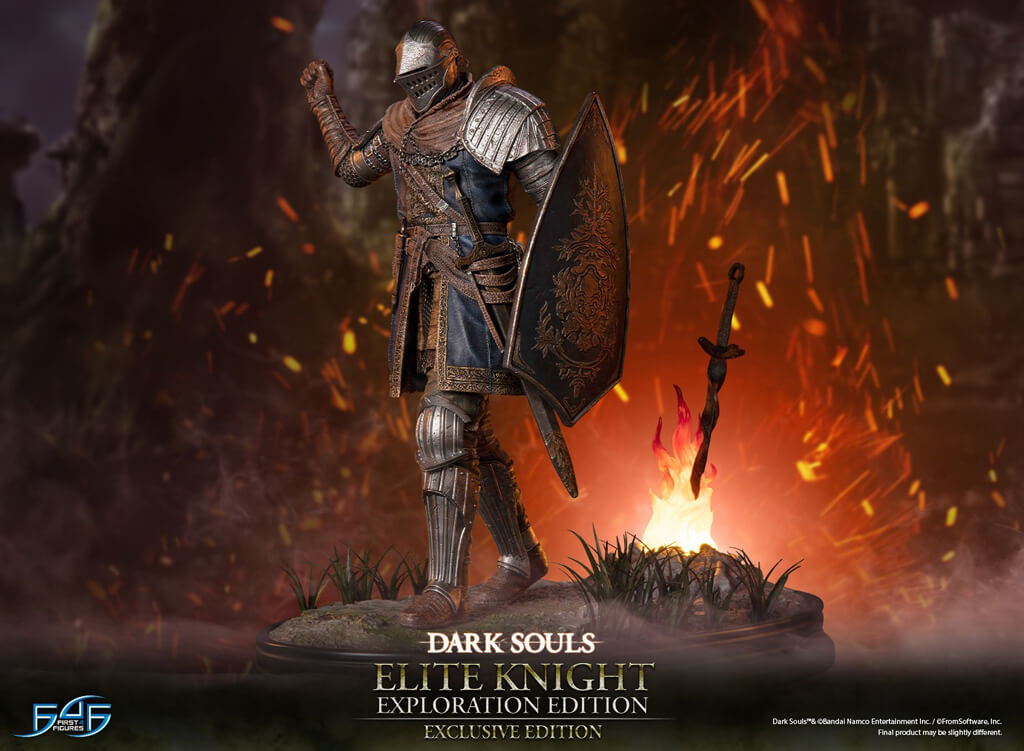 Statuette en résine Elite Knight édition exploration dans Dark Souls par F4F