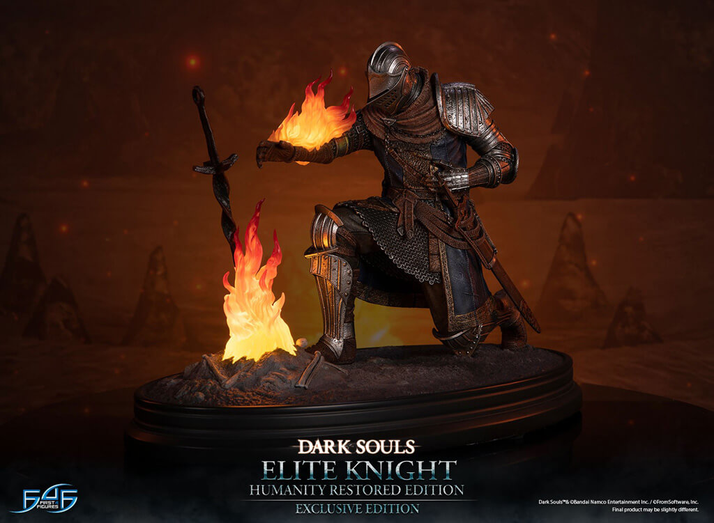 Statuette en résine Elite Knight édition Humanité restaurée Dark Souls par F4F