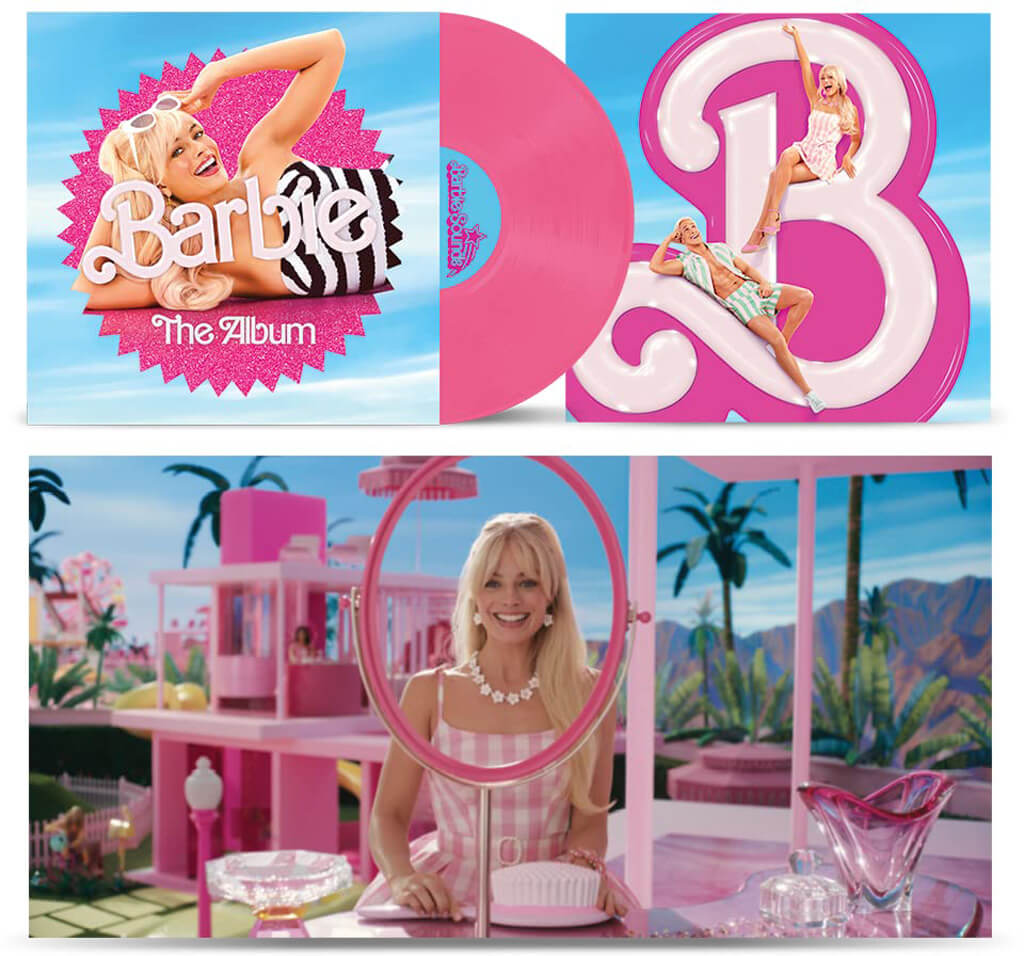 Le film Barbie 2023 Bande originale Vinyle Rose