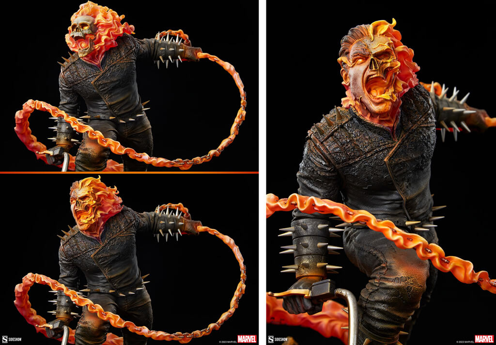 Statuette résine premium format Ghost Rider Sideshow