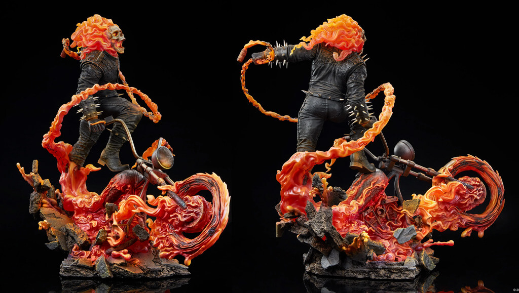 Statuette résine premium format Ghost Rider par Sideshow