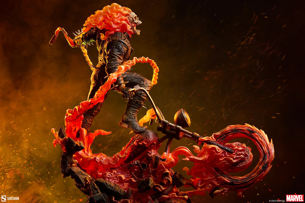 Statuette résine premium format de Ghost Rider par Sideshow