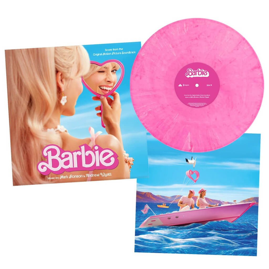 Le film Barbie 2023 Bande originale Vinyle Rose marbré