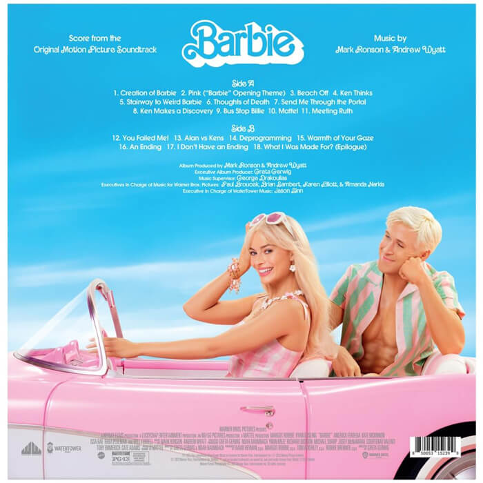 Le film Barbie 2023 Bo Vinyle Rose marbré