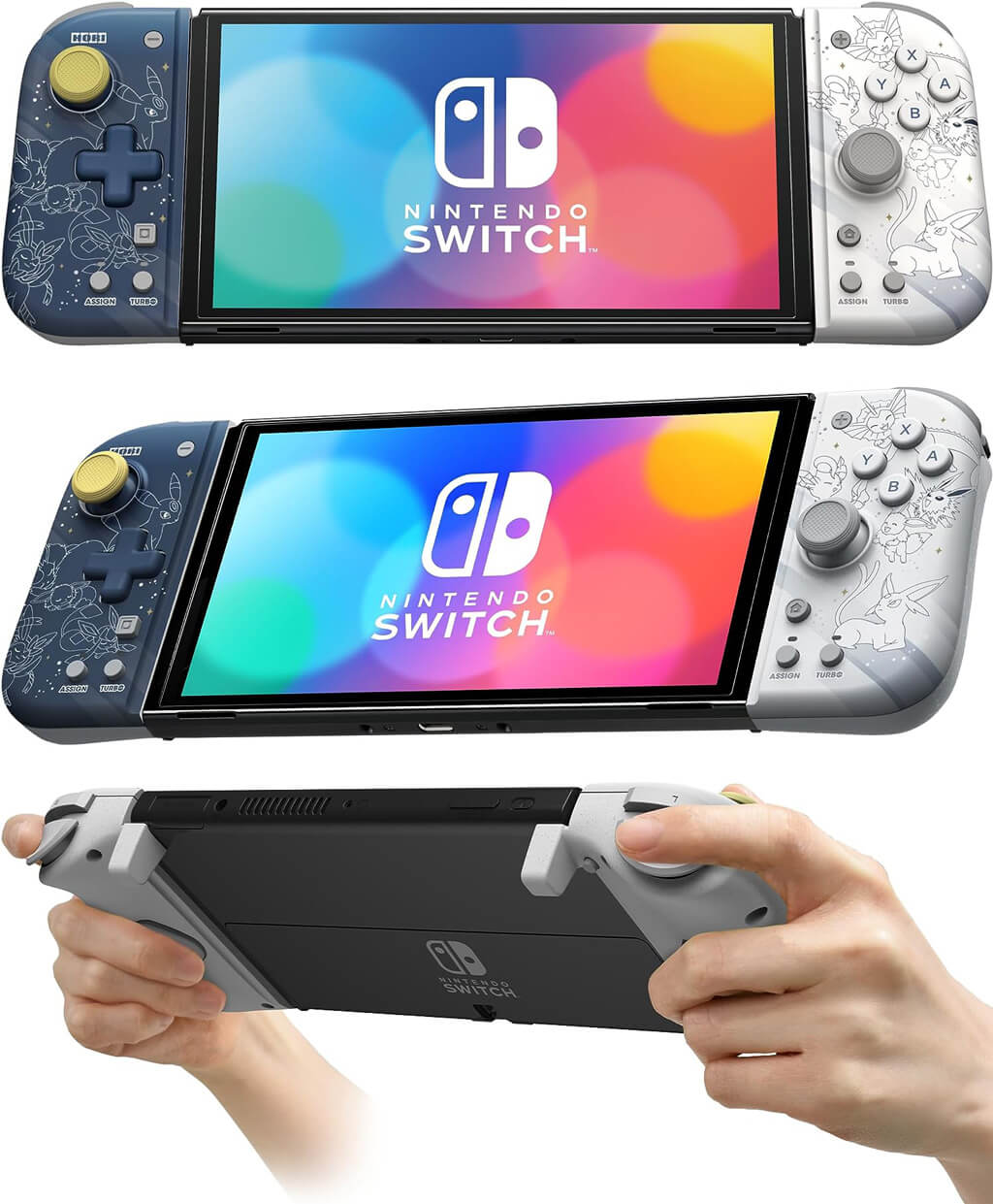 Manette Split Pad Compact Evolutions d Evoli pour Nintendo Switch