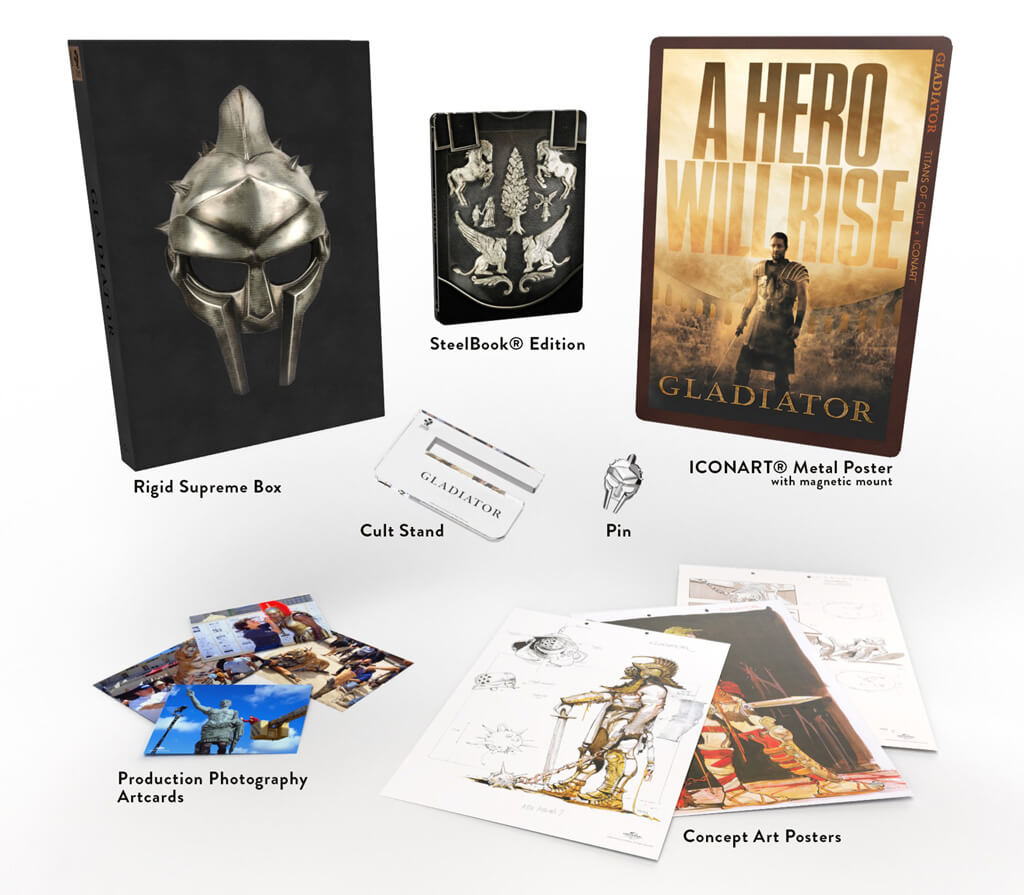 Gladiator 2000 steelbook édition Titan titans of cult