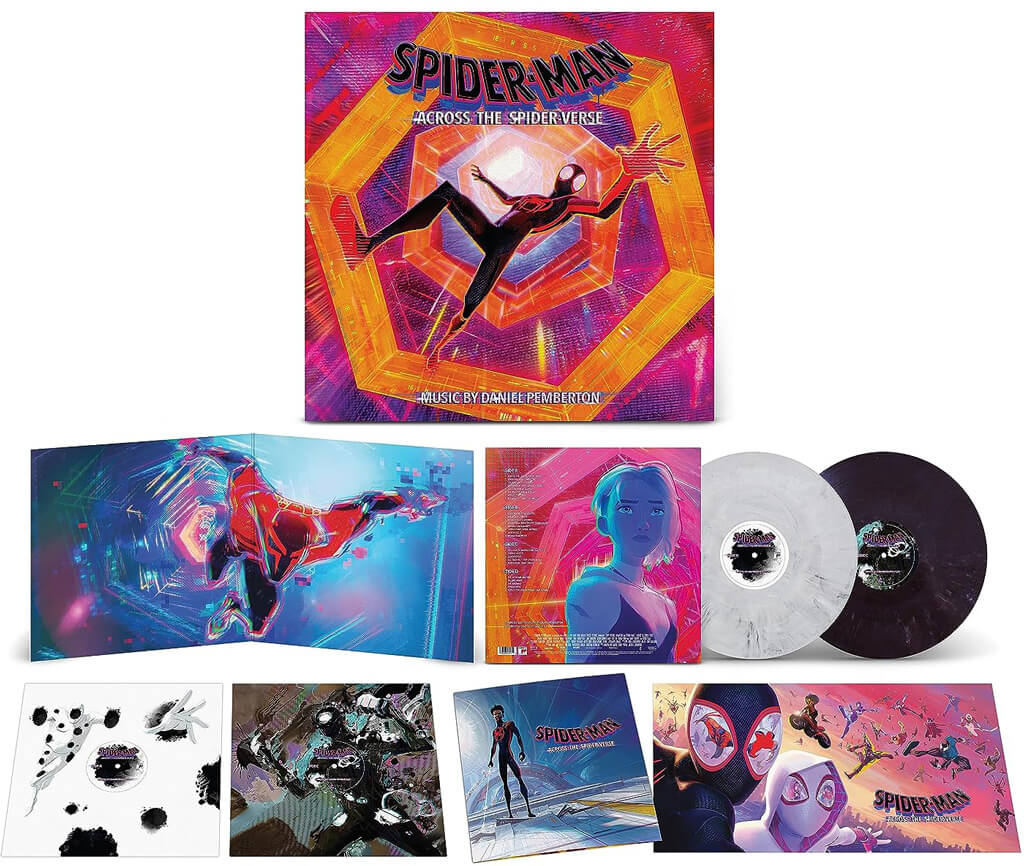 Spider Man Across the Spider Verse bande originale vinyle coloré