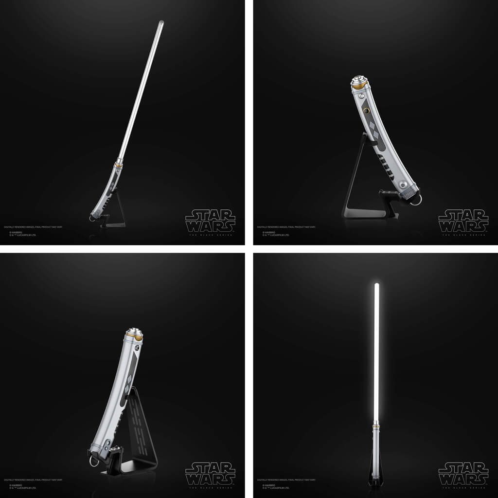 Réplique sabre laser d Ahsoka Tano Hasbro Star Wars The Black Series Force FX Elite