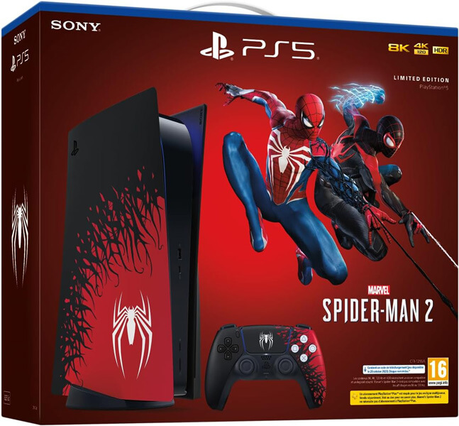 boite PlayStation 5 PS5 édition collector Spider Man 2