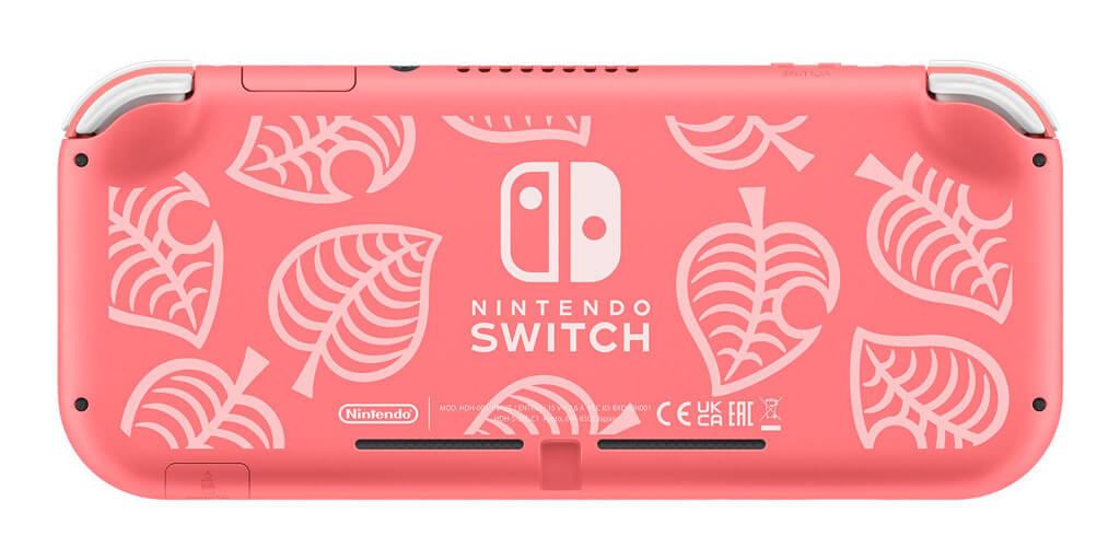 dos Console Nintendo Switch Lite Rose Corail Crossing New Horizons