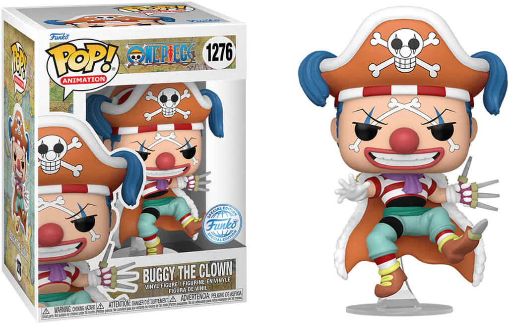 Figurine Funko Pop de Baggy le Clown dans l animé One Piece