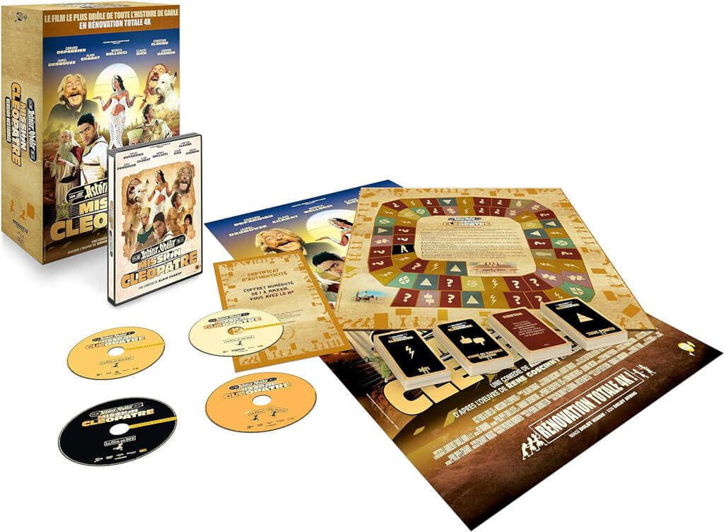 Le coffret collector d Astérix et Obélix Mission Cléopâtre restauré en blu ray 4K