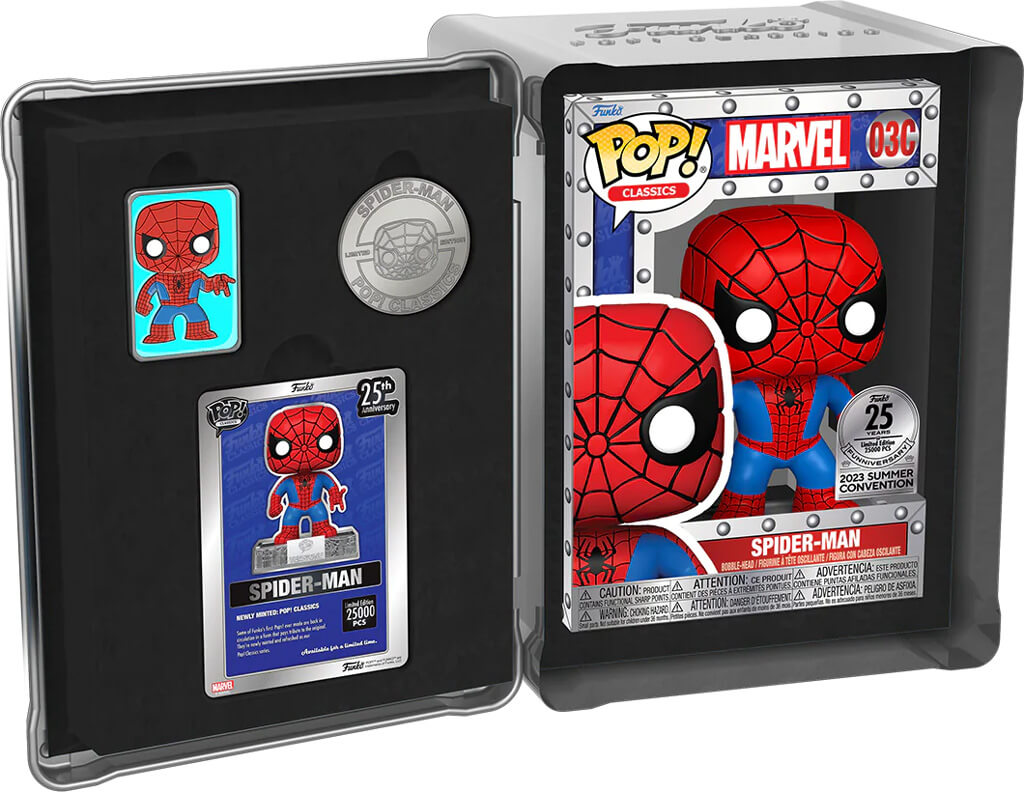 Figurine 25ème anniversaire de Funko Pop Spider Man